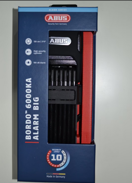 ABUS Fahrradschloss Bordo Alarm 6000KA UVP 174,95 €